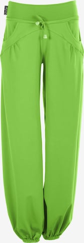 Winshape Ohlapna forma Športne hlače 'WTE3' | zelena barva: sprednja stran