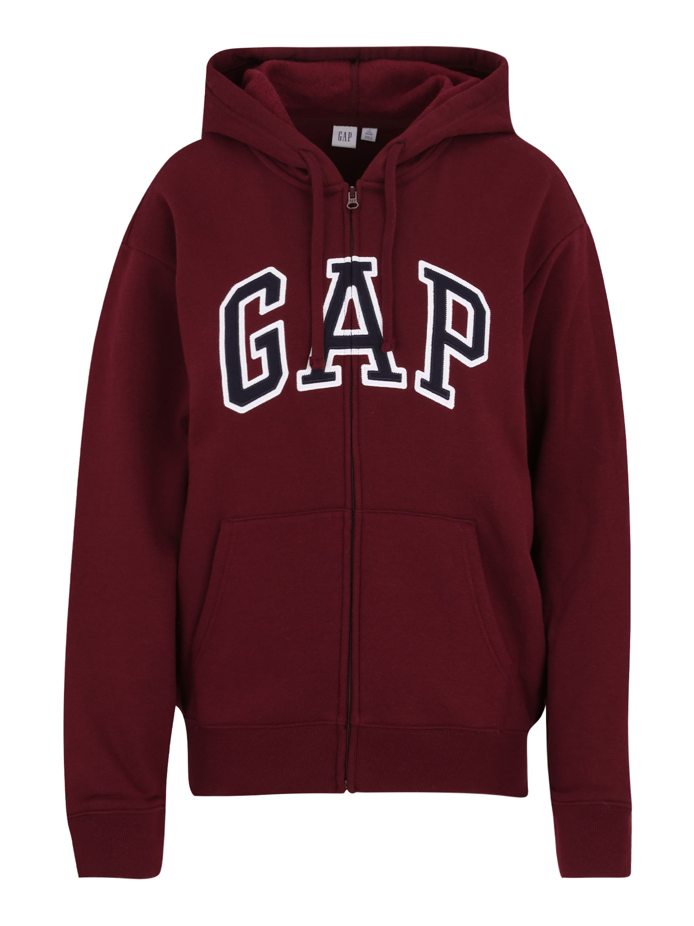 Gap Tall Sweatvest 'HERITAGE' in Rood: voorkant