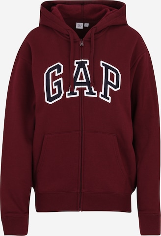 Gap Tall Sweat jacket 'HERITAGE' in Red: front