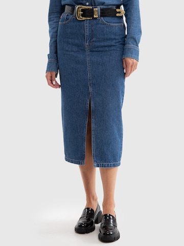 BIG STAR Rok 'CARA' in Blauw: voorkant
