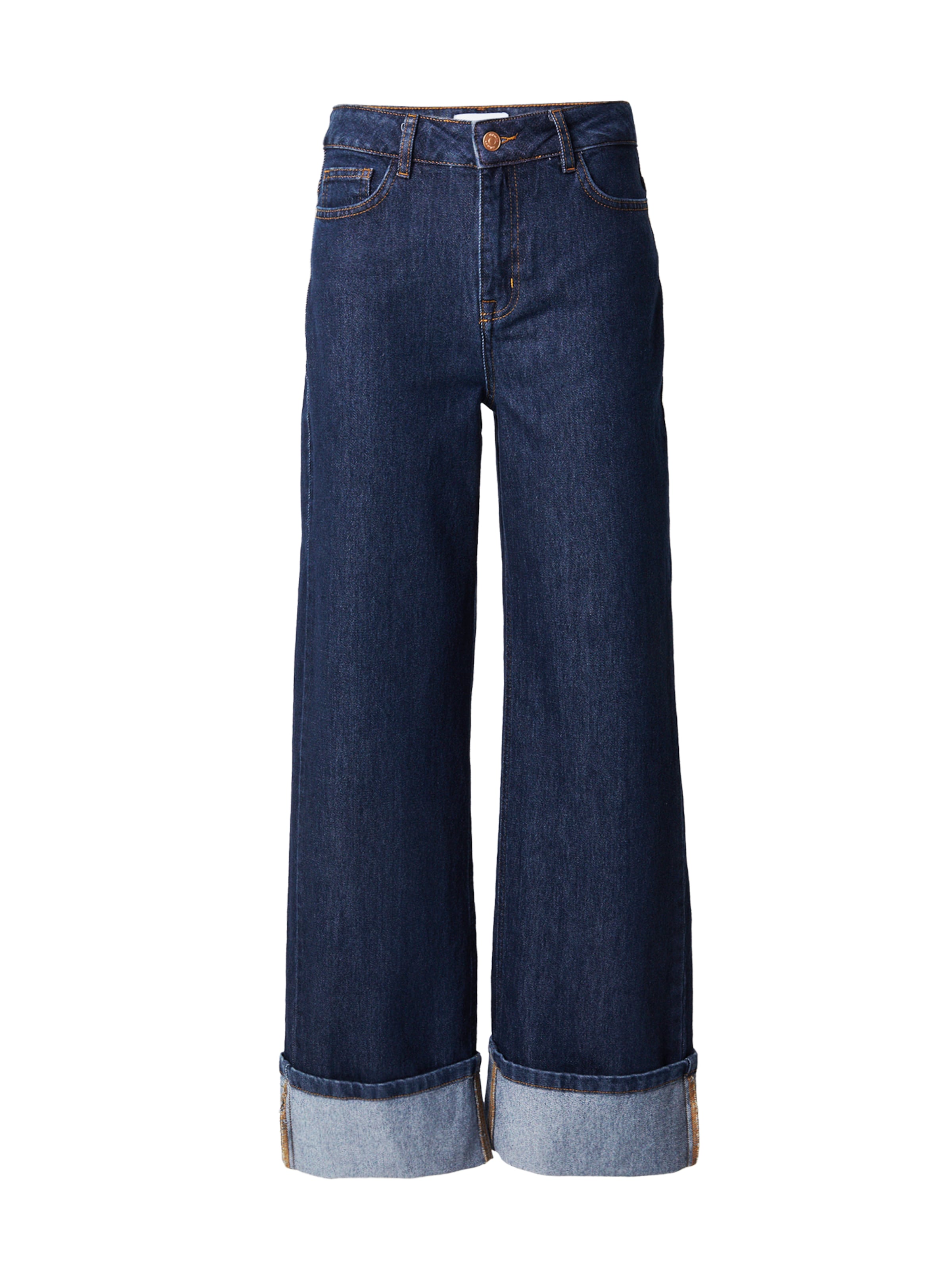 NÜMPH Voľný strih Džínsy 'TORONTO' - Modrá: predná strana