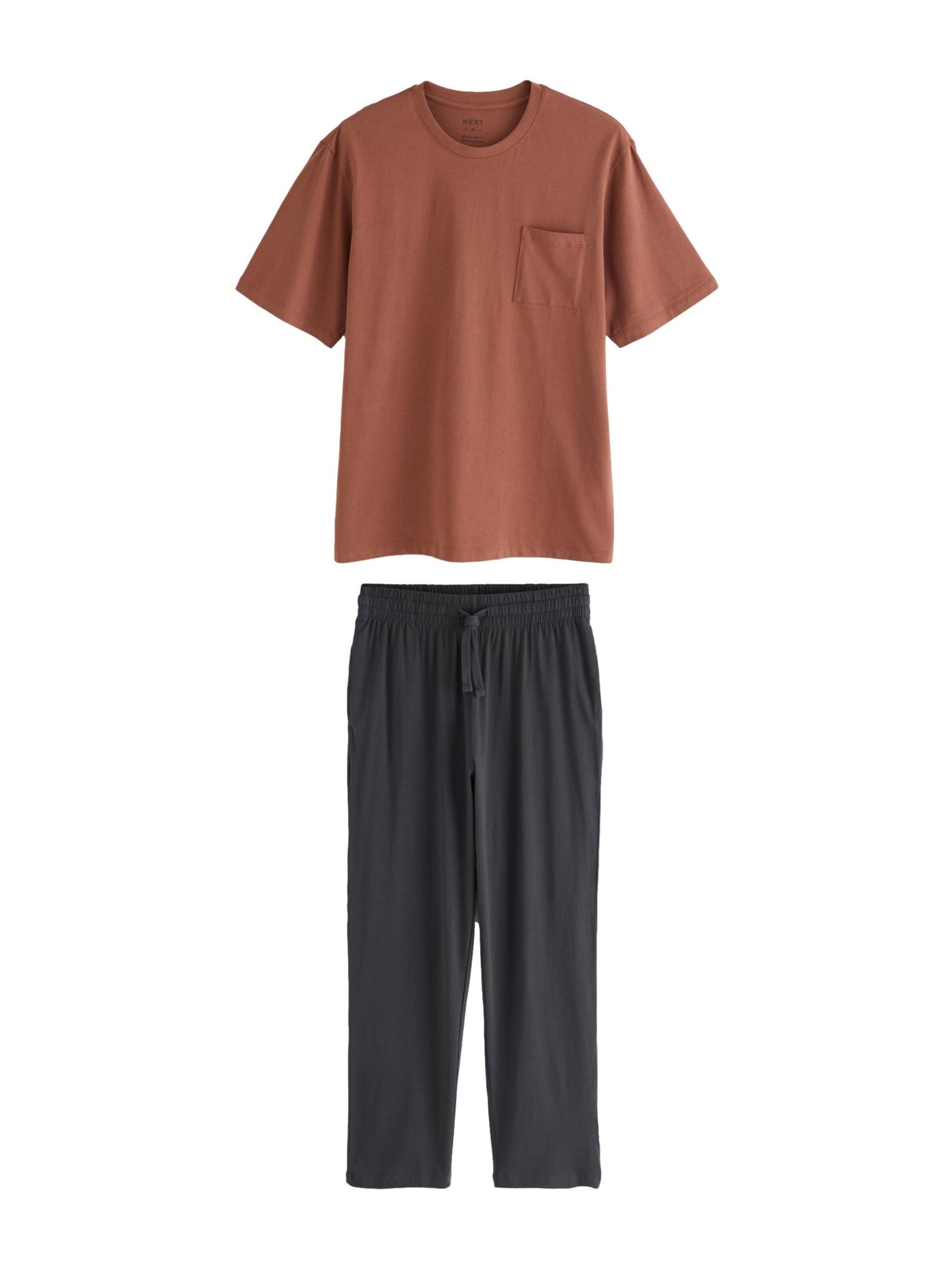 Next Pyjama in Braun: Vorderseite