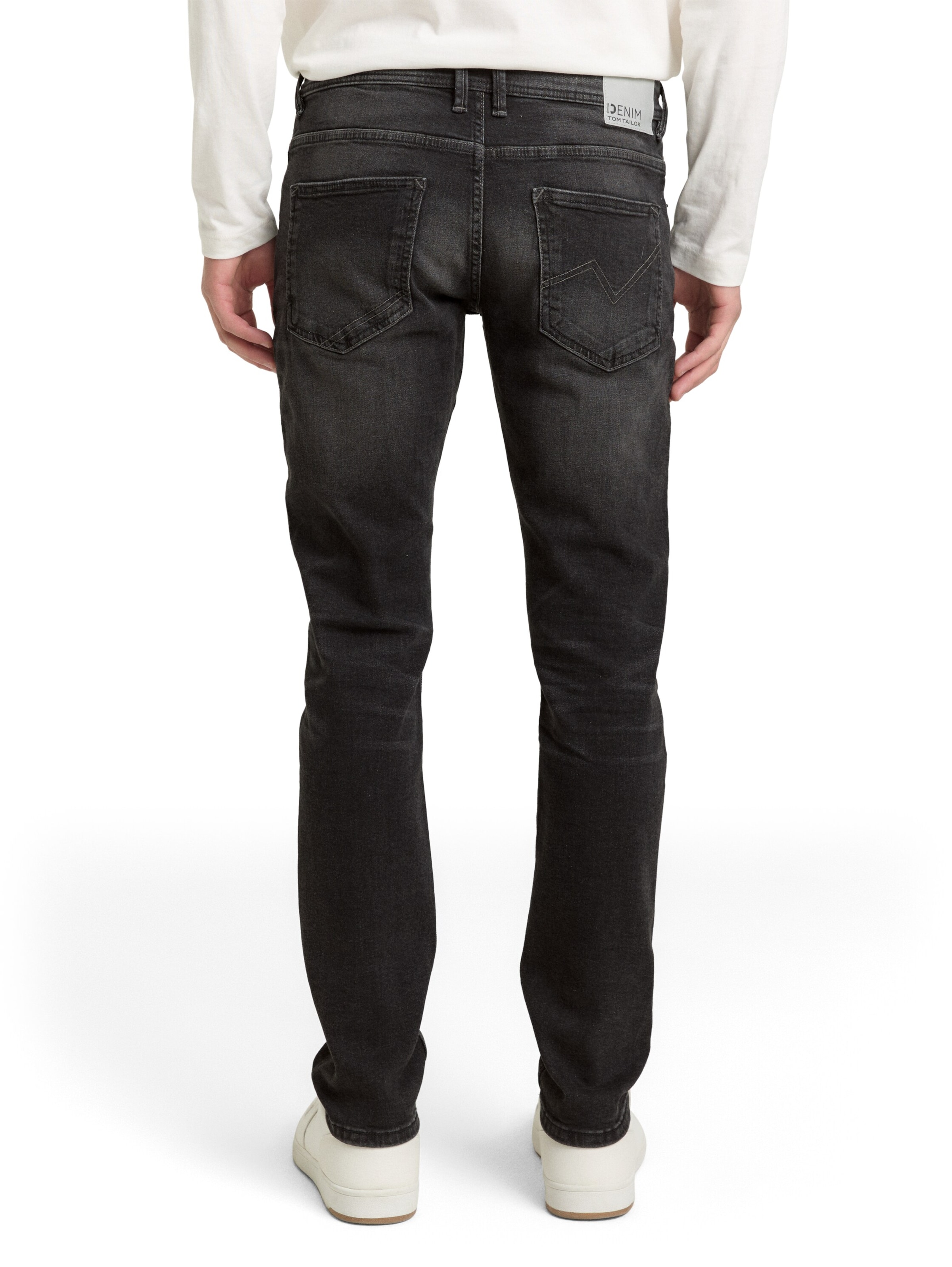 TOM TAILOR DENIM Slimfit Jeans in Schwarz