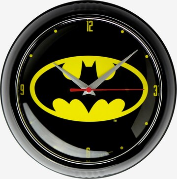 LOGOSHIRT Wanduhr 'Batman' in Schwarz: predná strana