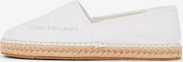 Calvin Klein Jeans Espadrilles in White: front