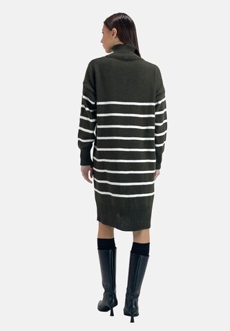 Abito in maglia di Elara in verde