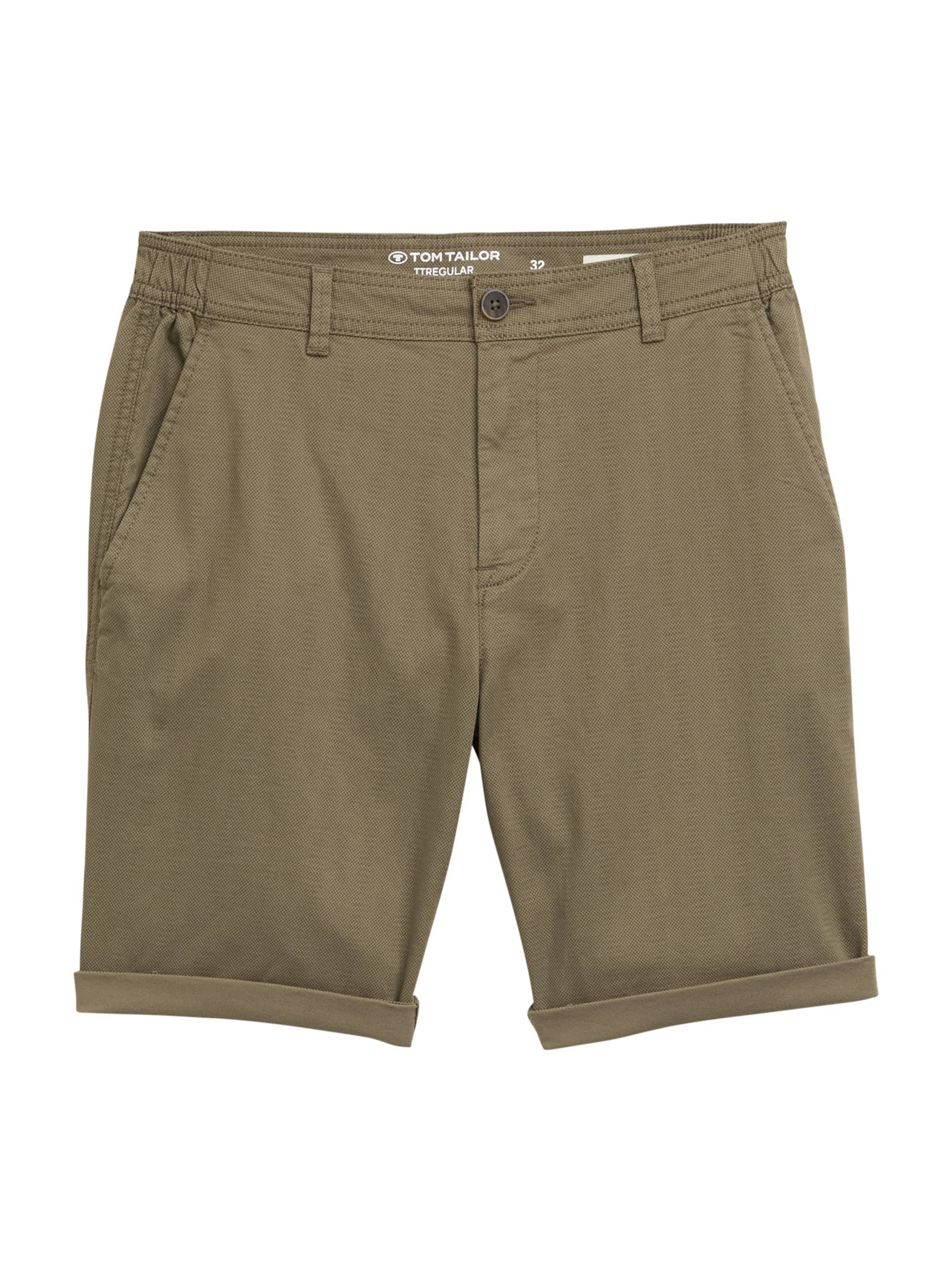 TOM TAILOR Regularen Chino hlače | zelena barva: sprednja stran