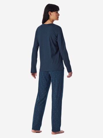 SCHIESSER Pyjama 'Casual Essentials'‌‌‌‌‌ in Blau