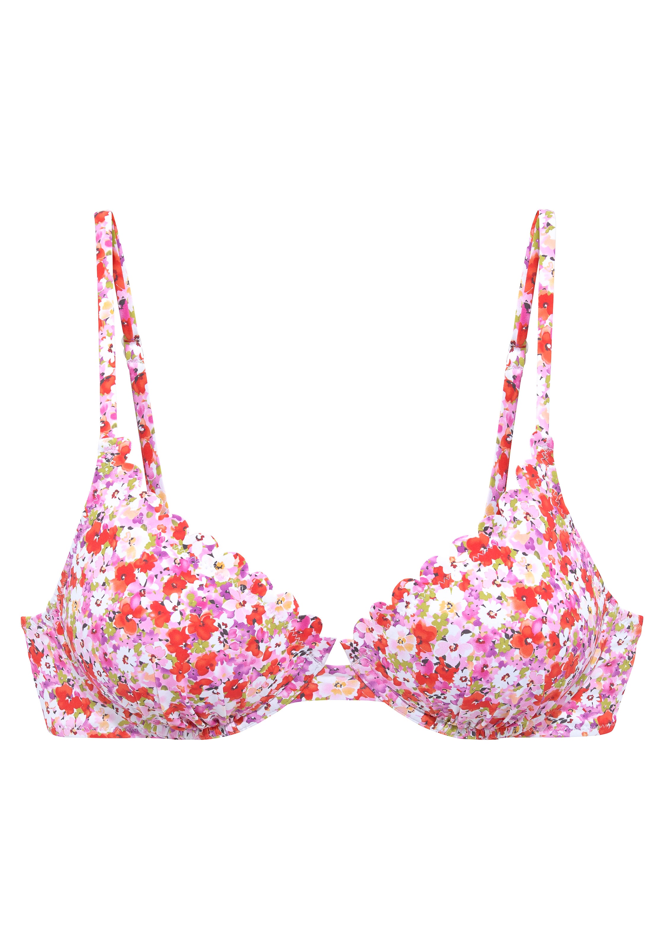 LASCANA Бюстгальтер под футболку Верх бикини в Лиловый: спереди