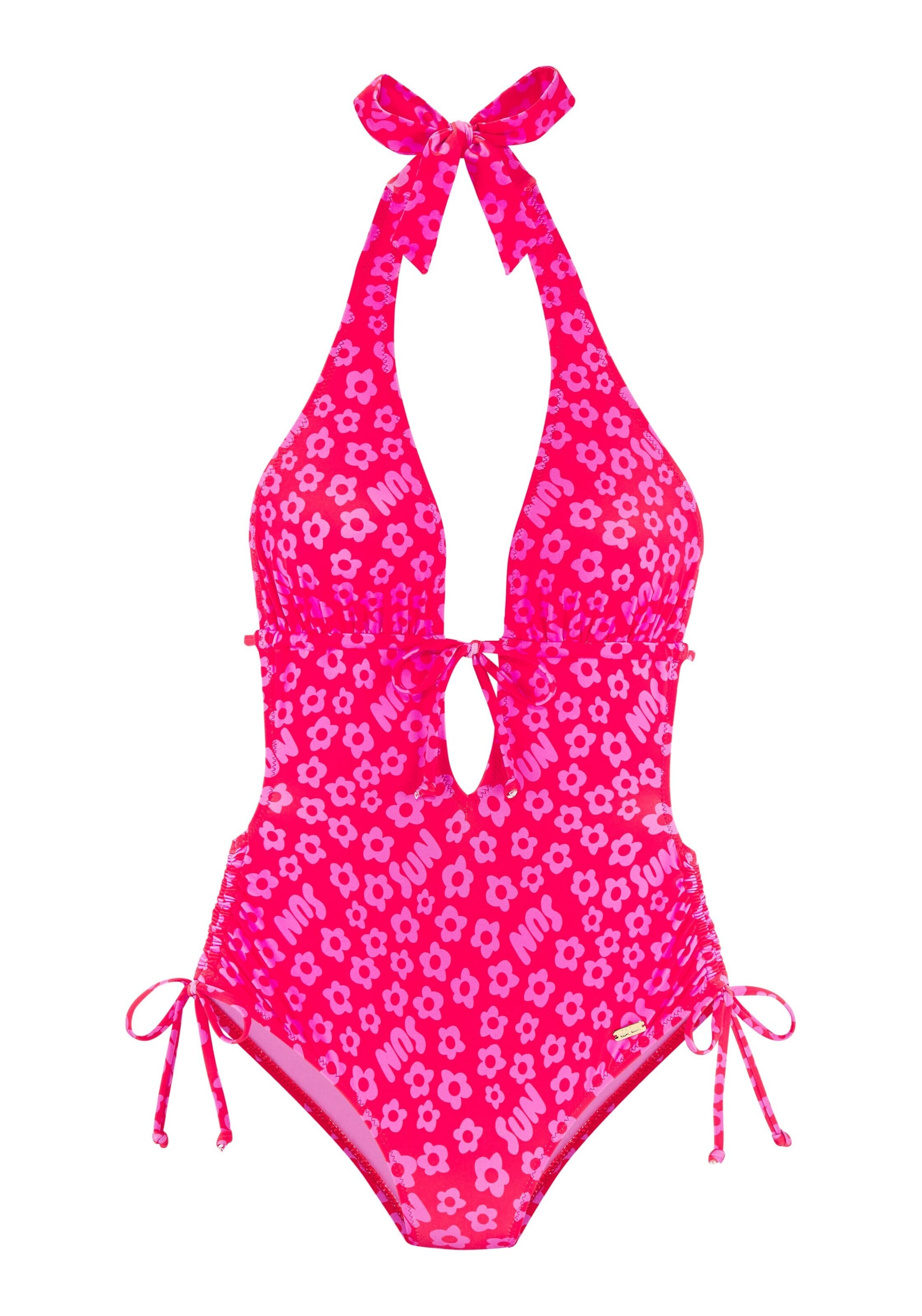 Maillot de bain BUFFALO en rouge : devant