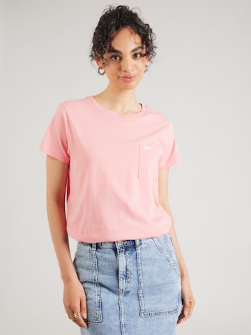 Tricou de la Lee pe roz: față