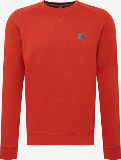 BOSS Casual Sweatshirt 'Westart' in silbergrau / rostrot, Produktansicht