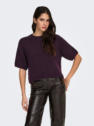 JDY Свитер 'JDYLINEA' в Лиловый: спереди