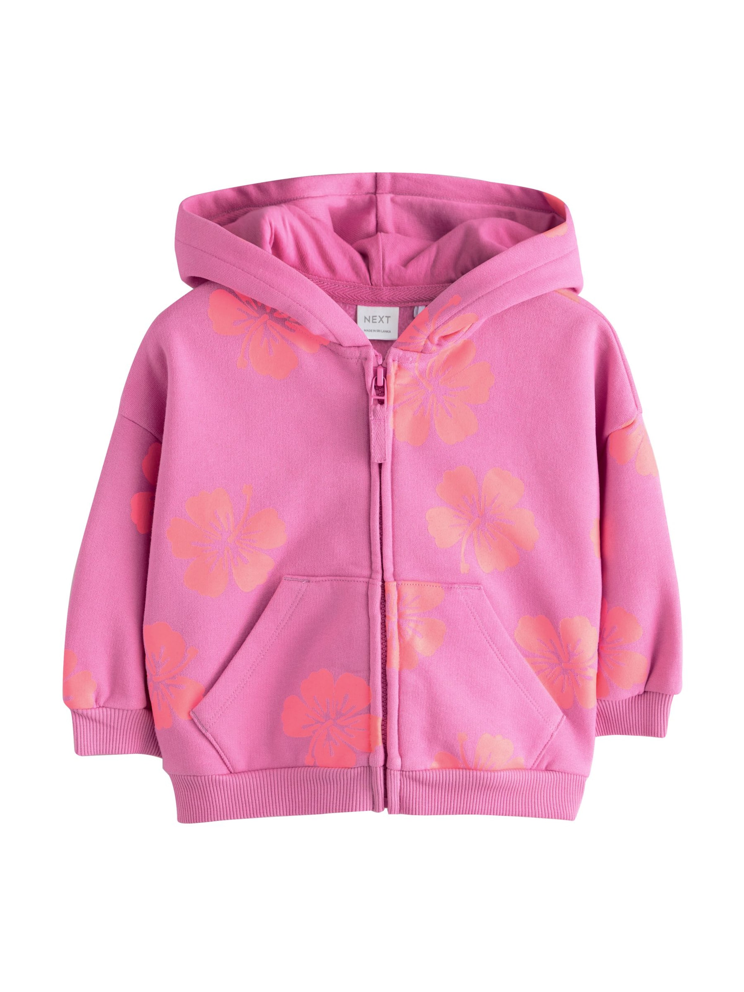 Next Суичъри с качулка в розово: отпред
