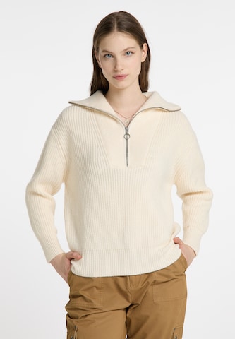 DreiMaster Vintage Sweater in White: front