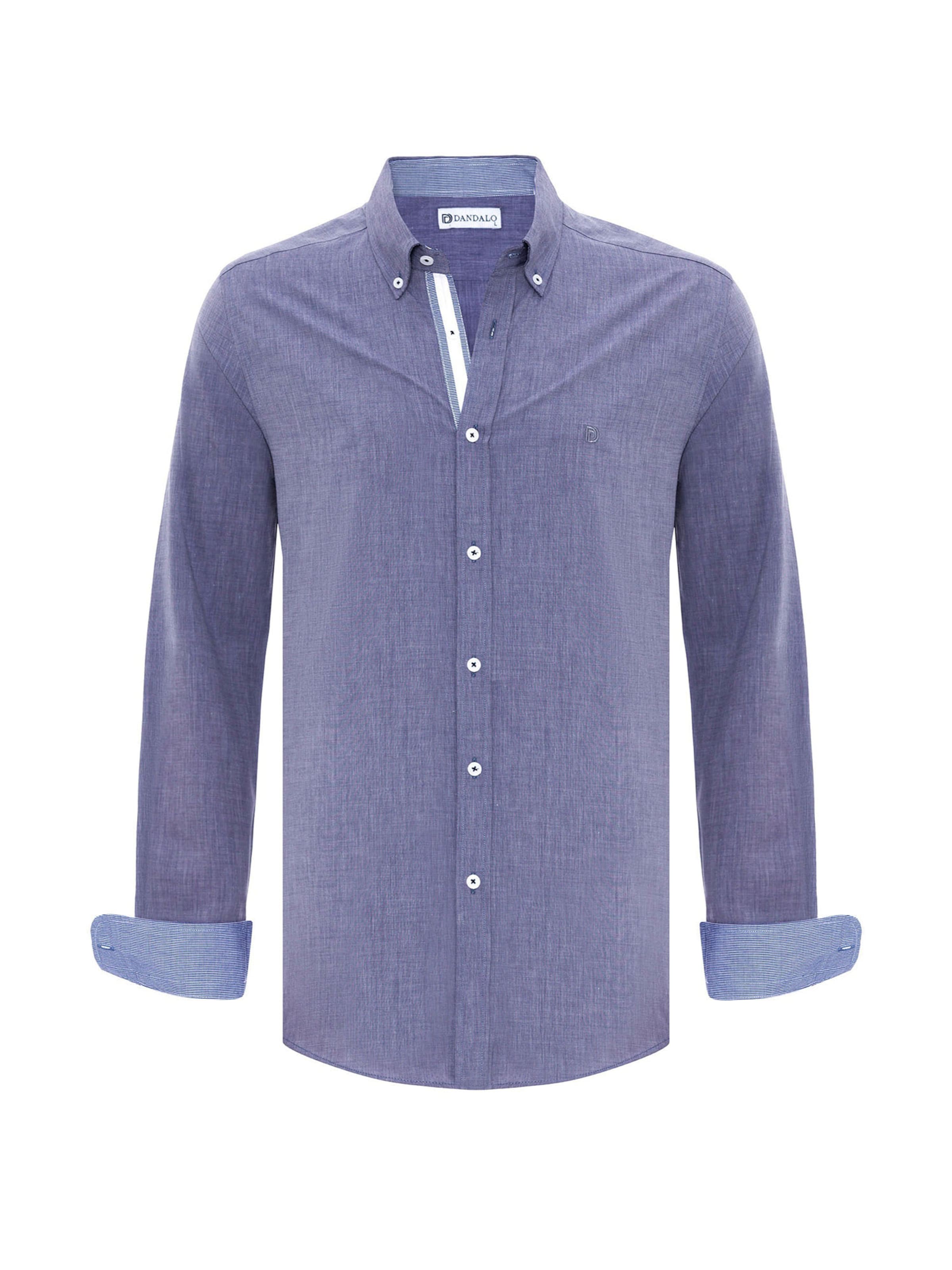 Dandalo Regular fit Overhemd in Blauw: voorkant