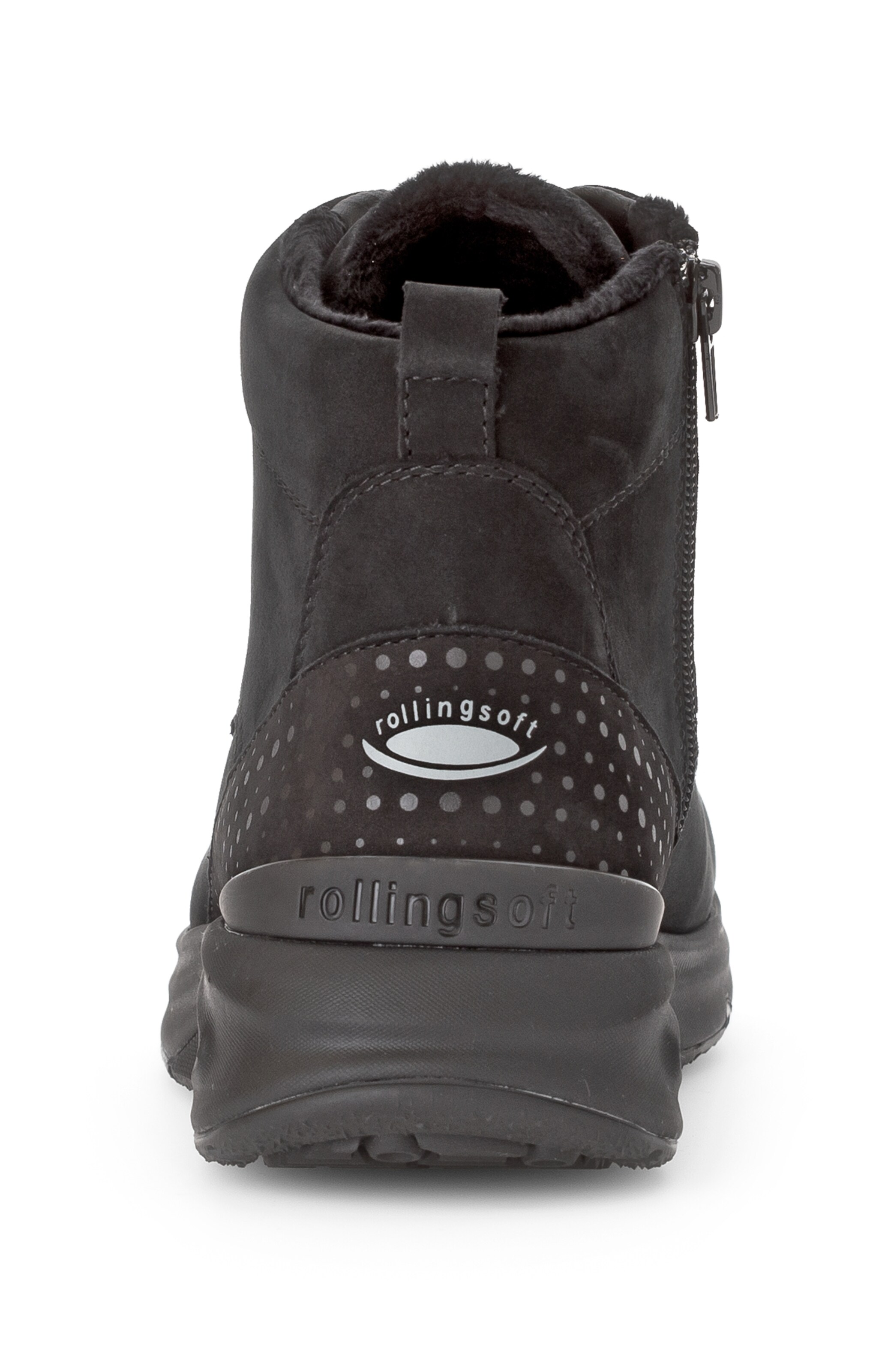 Gabor Rollingsoft Lace-Up Ankle Boots in Black