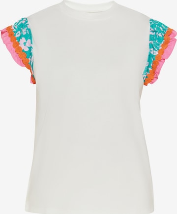 T-shirt MIMO en blanc : devant