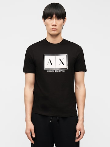 Maglietta di ARMANI EXCHANGE in nero: frontale