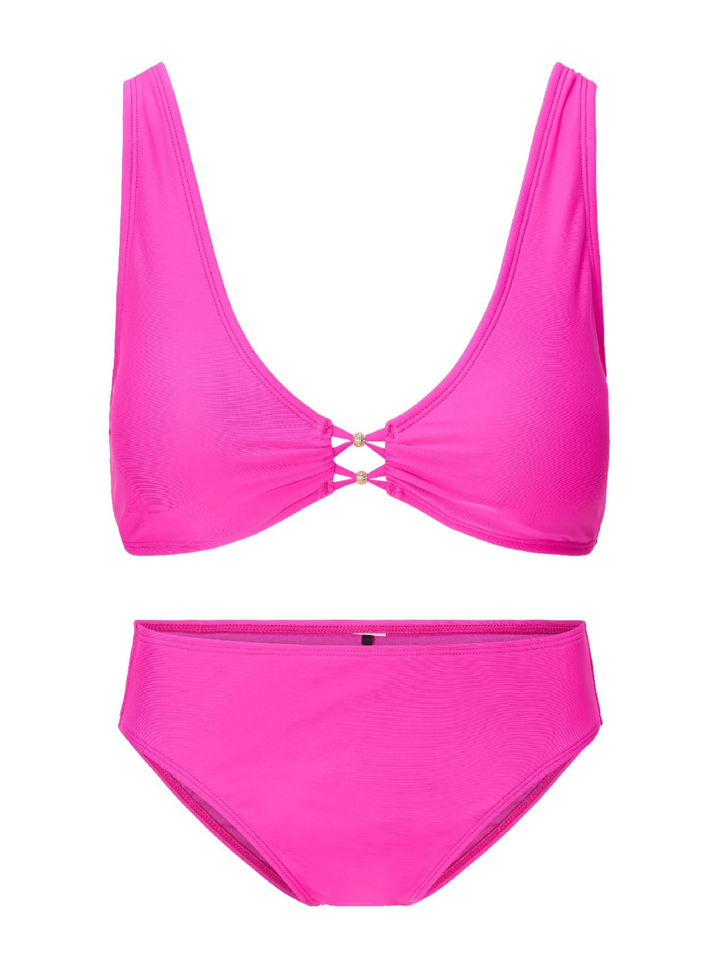 Triunghi Costum de baie două piese de la LingaDore pe roz: față