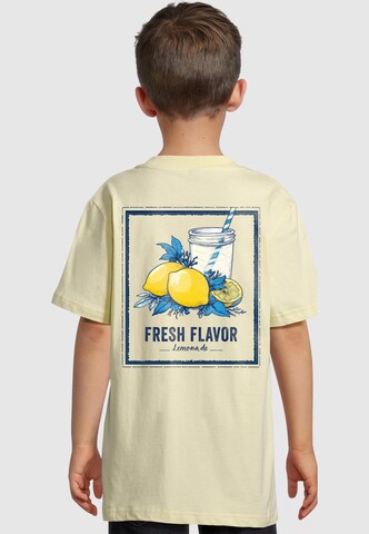 Merchcode T-Shirt 'Fresh Flavor' in Gelb: Vorderseite
