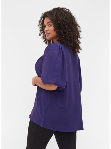 Zizzi Blouse 'XHERU' in Blauw