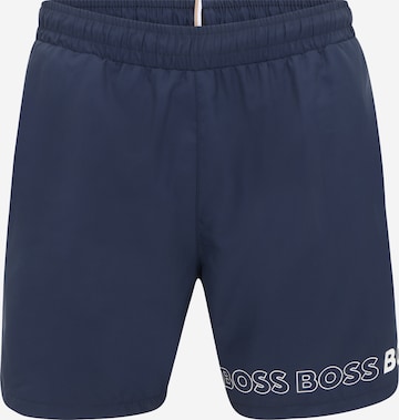 Shorts de bain 'Dolphin' BOSS Orange en bleu : devant