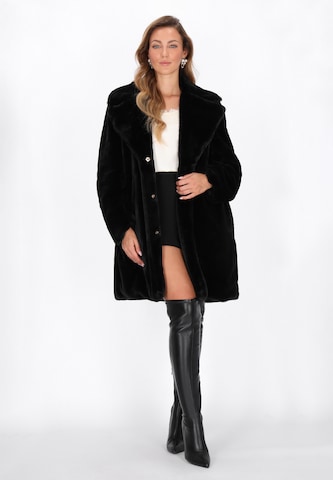 faina Wintermantel 'Fashion Look' in Zwart