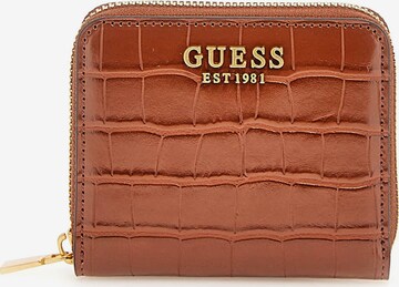 GUESS Wallet in Brown: front