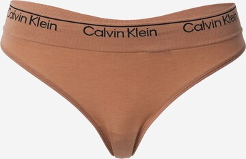 Calvin Klein Underwear String in Beige: voorkant