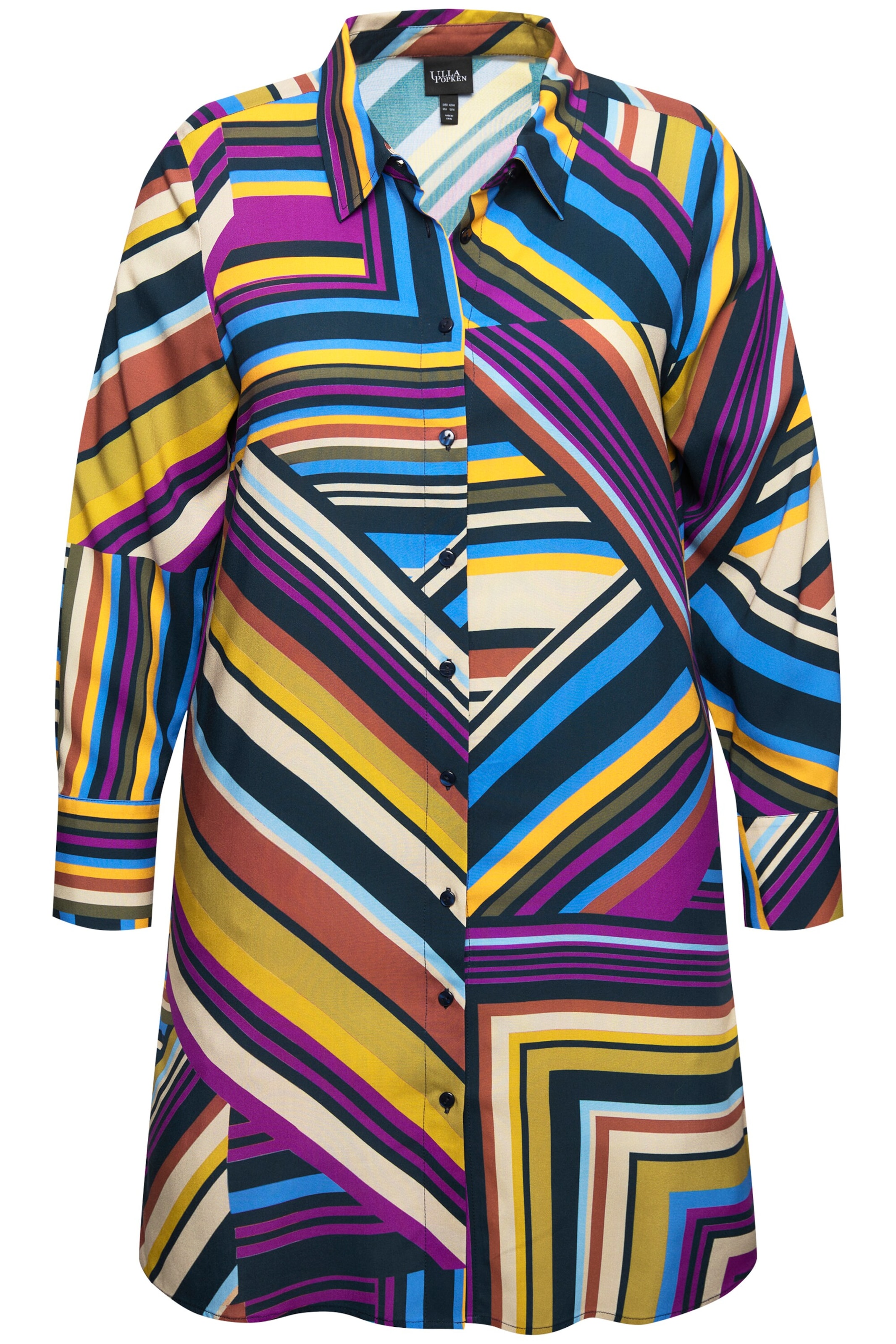 Ulla Popken Bluse in Mischfarben: Vorderseite