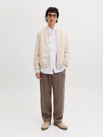 JACK & JONES Loose fit Chino trousers 'JJKarl Lawrence' in Brown