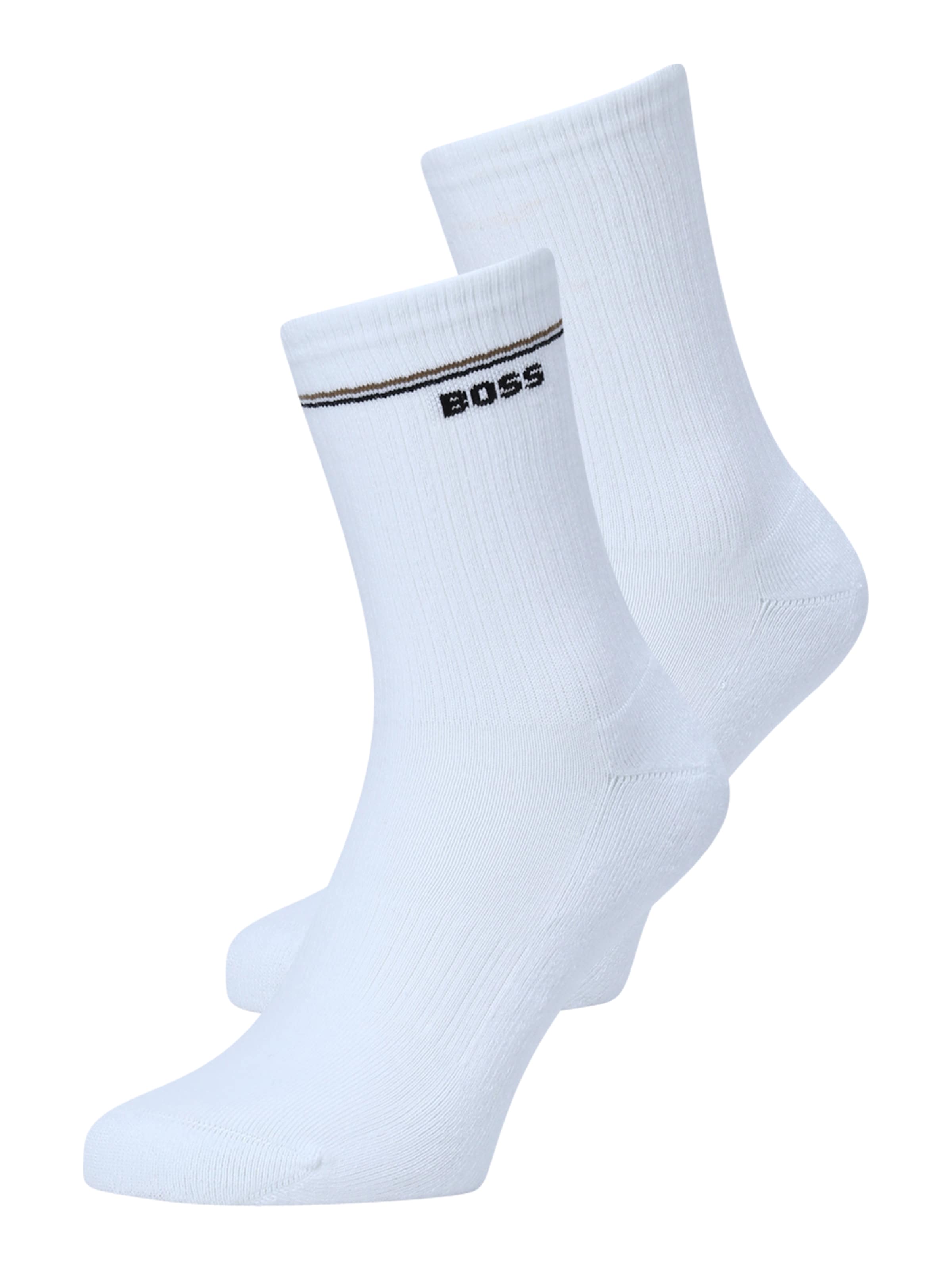 Chaussettes 'QS Iconic' BOSS en blanc : devant
