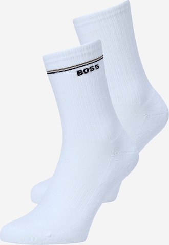 BOSS Socks 'QS Iconic' in White: front