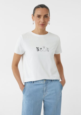 COMMA - Camiseta en blanco: frente