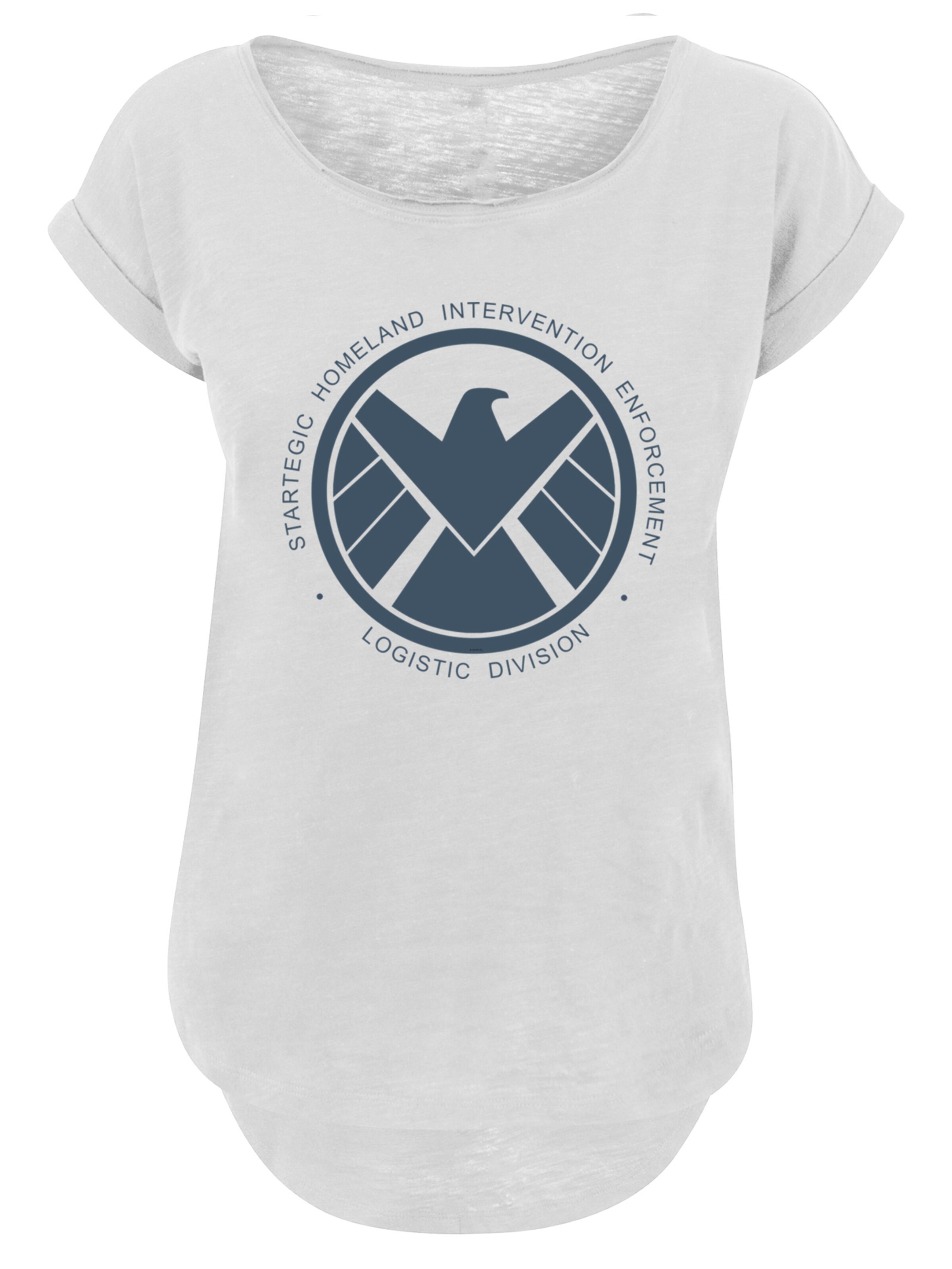 F4NT4STIC Shirt 'Marvel Avengers' in Wit: voorkant