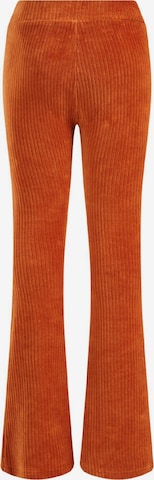 WE Fashion Rozkloszowany krój Spodnie w kolorze pomarańczowy