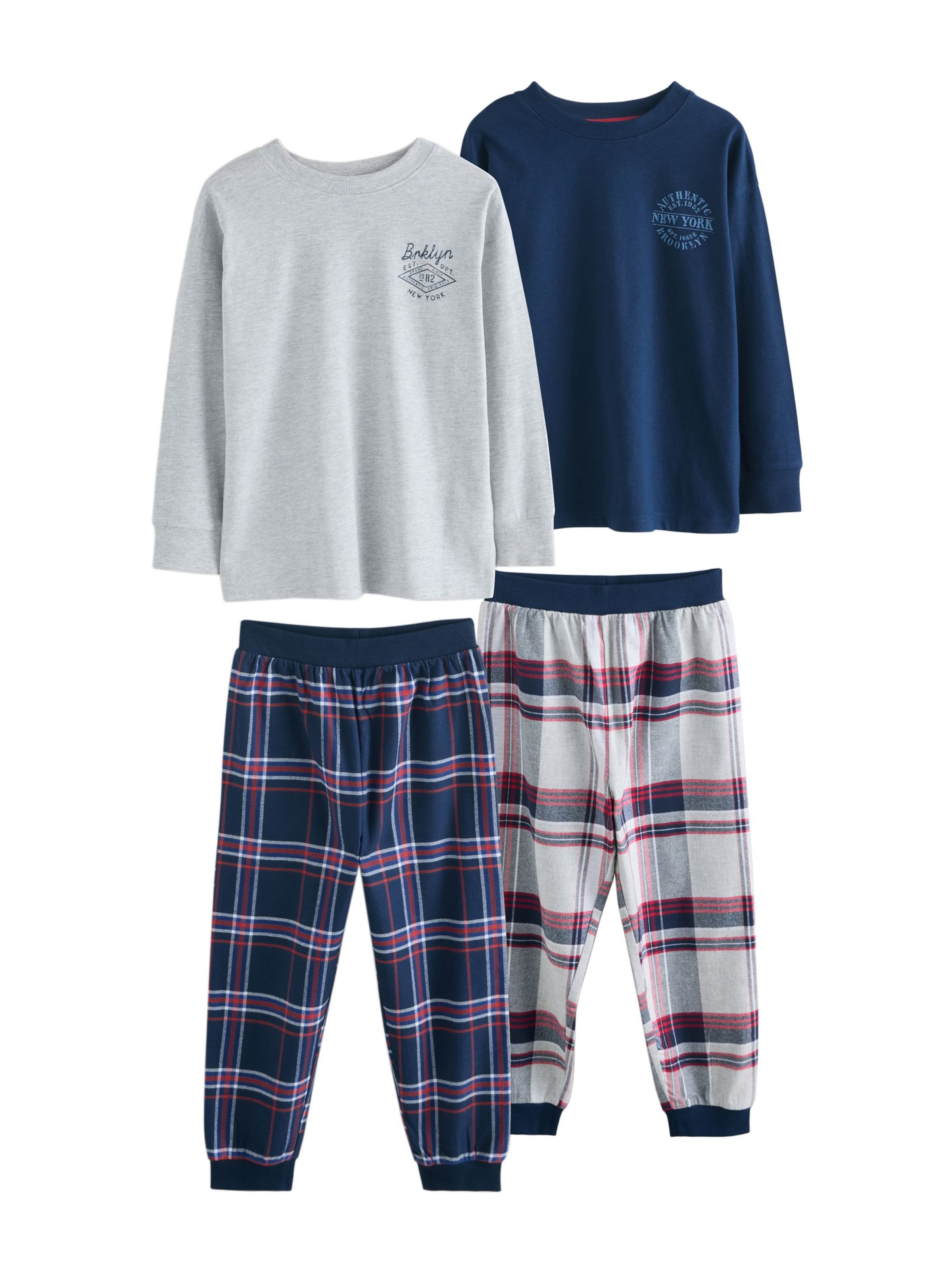 Next Πιτζάμα σε μπλε: μπροστά