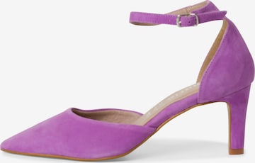 TAMARIS Дамски обувки на ток с отворена пета в лилав