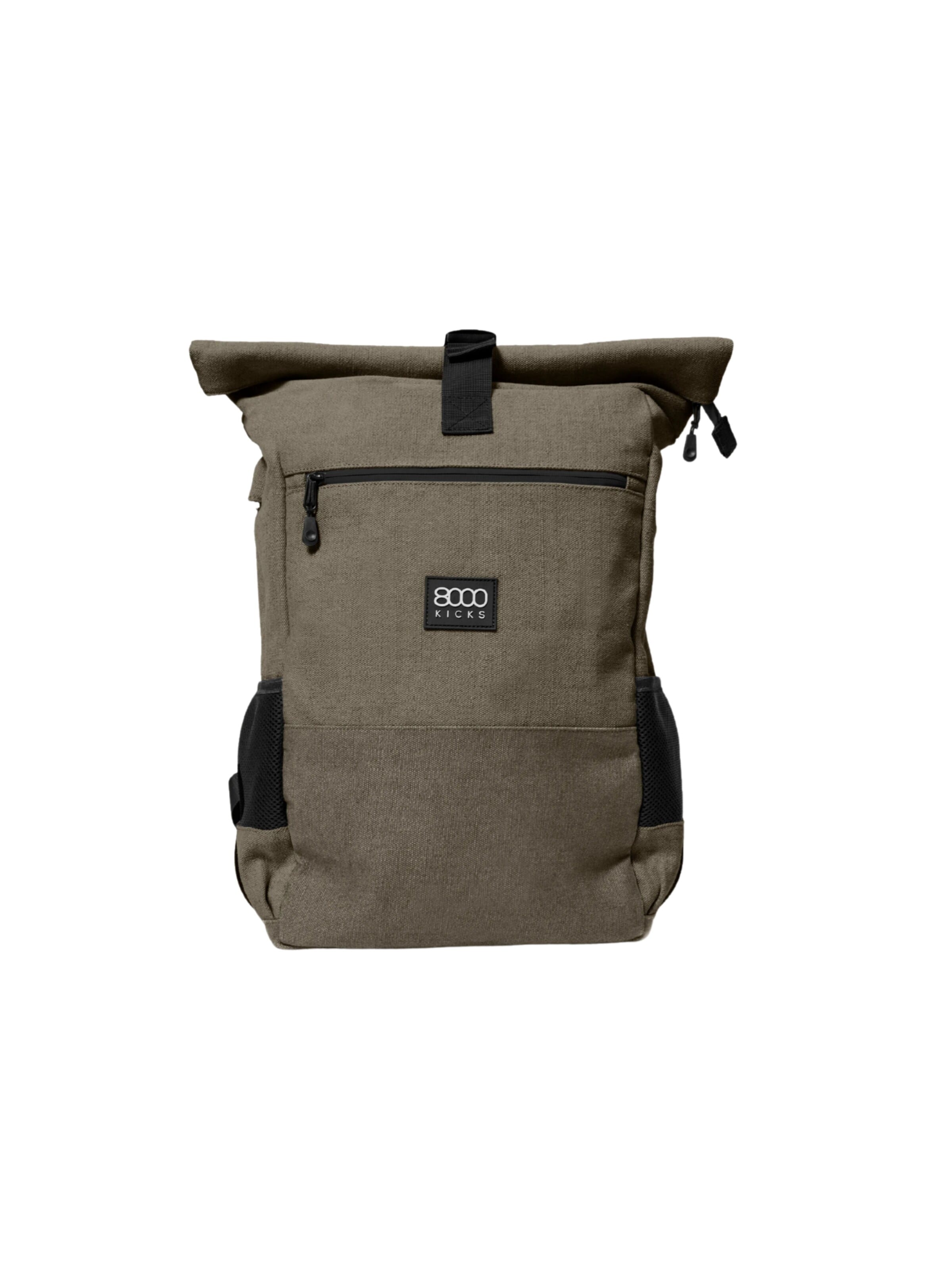 Sac à dos 'Everyday Hemp Backpack in Dark Green' 8000kicks en vert : devant