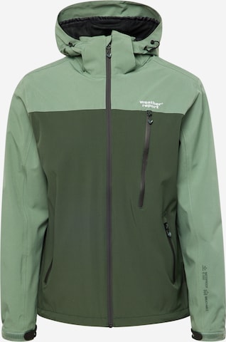 Weather ReportOutdoor jakna 'Delton' - zelena boja: prednji dio