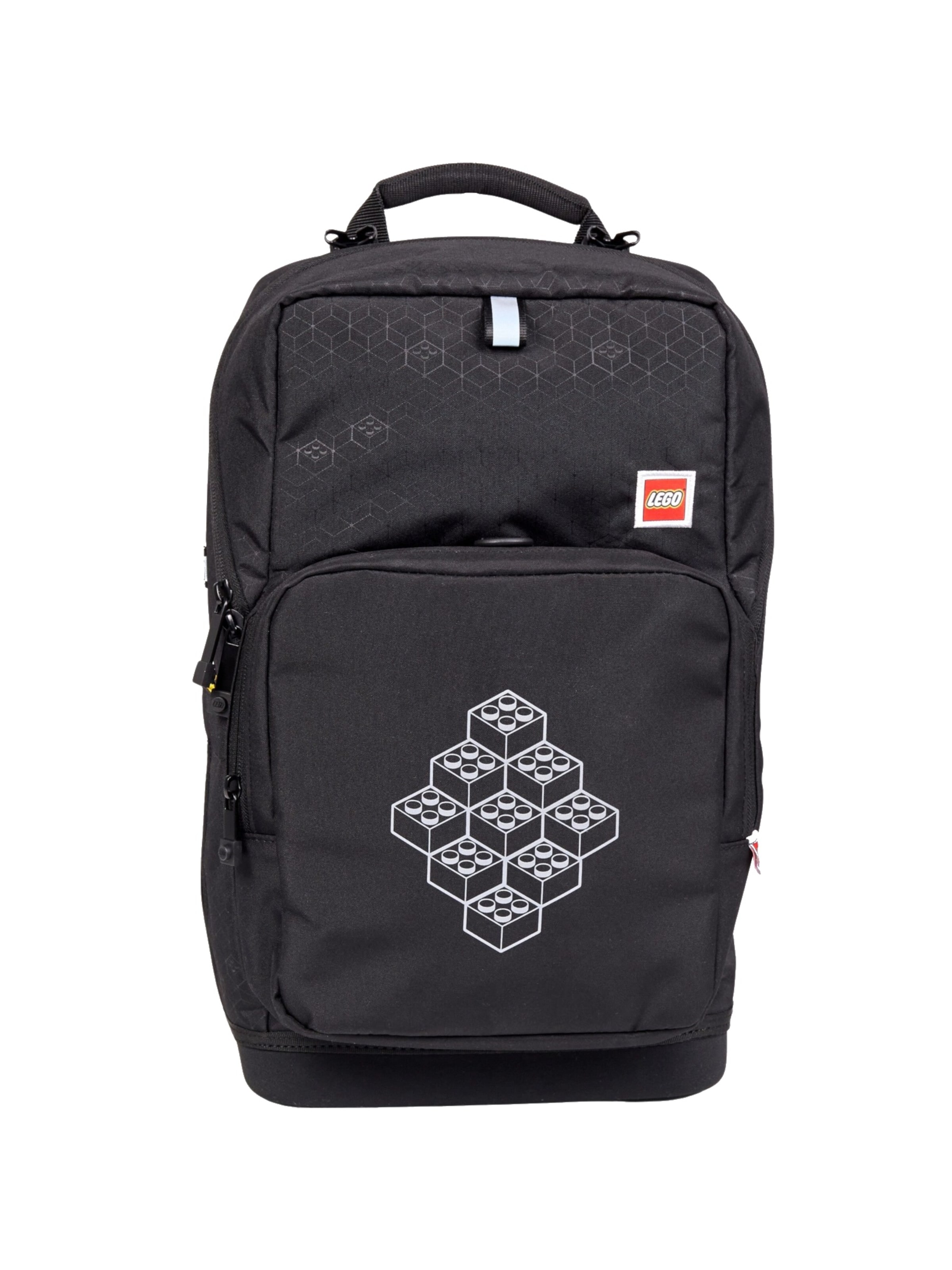 LEGO Rucksack 'Bricks Optimo Starter School'‌‌‌‌‌‌‌‌‌‌ in Schwarz: Vorderseite
