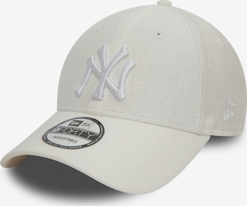 Cappello da baseball '9FORTY NEYYAN' di NEW ERA in bianco: frontale