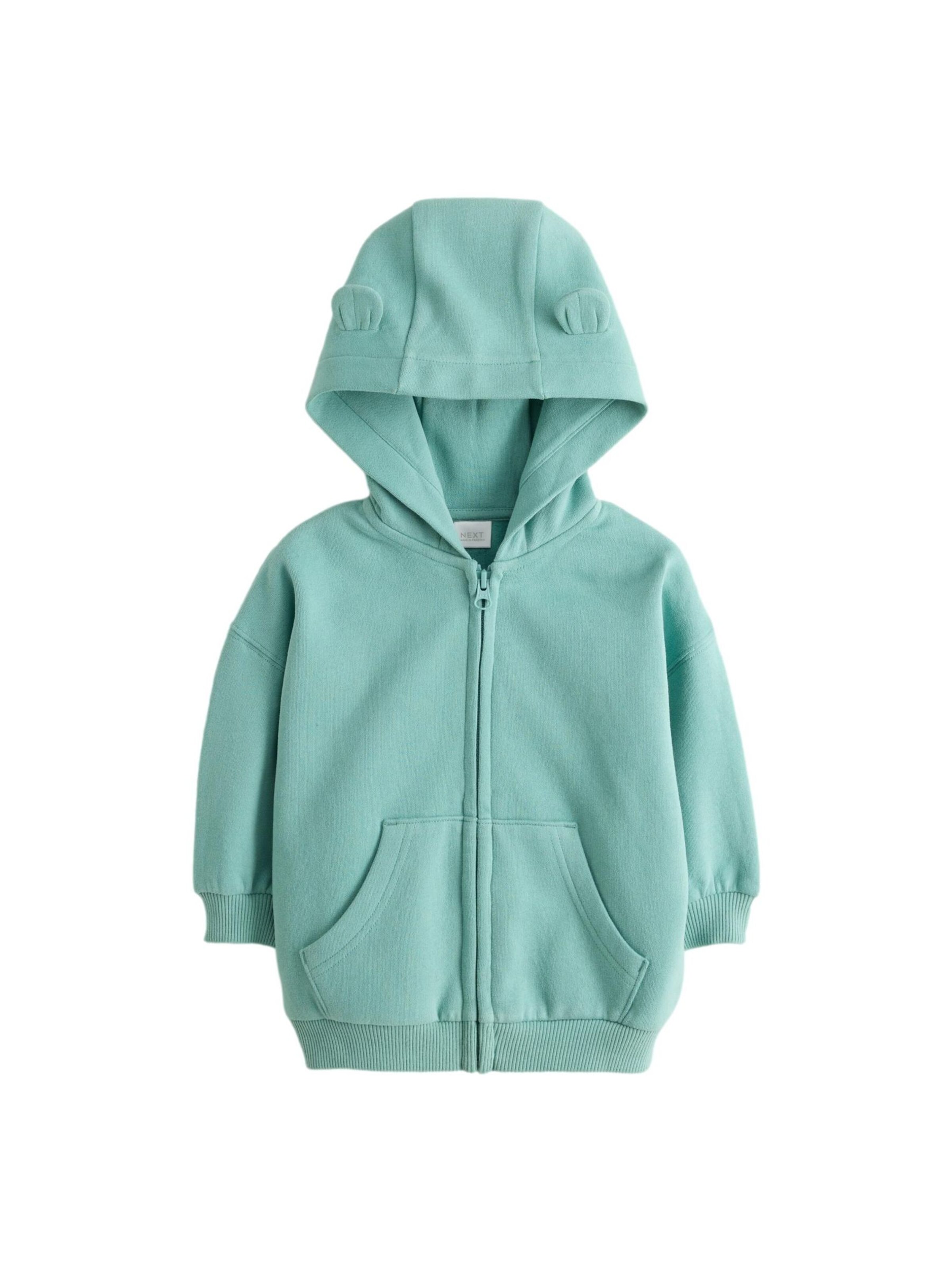 Next Sweatjacke in Grün: Vorderseite