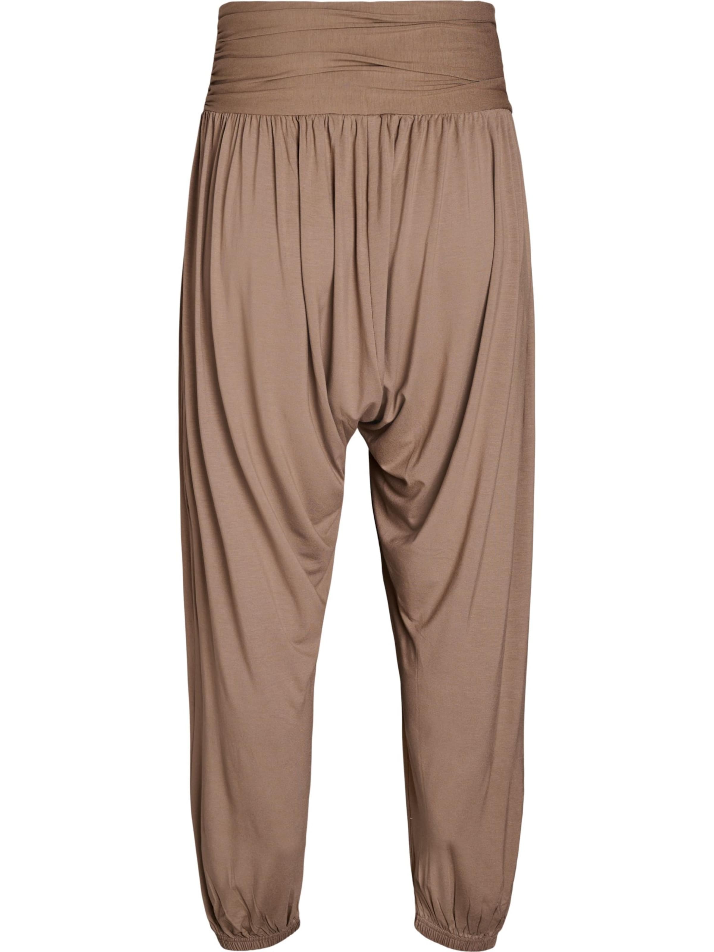 Zizzi Tapered Haremsbukser 'Emynte' i brun