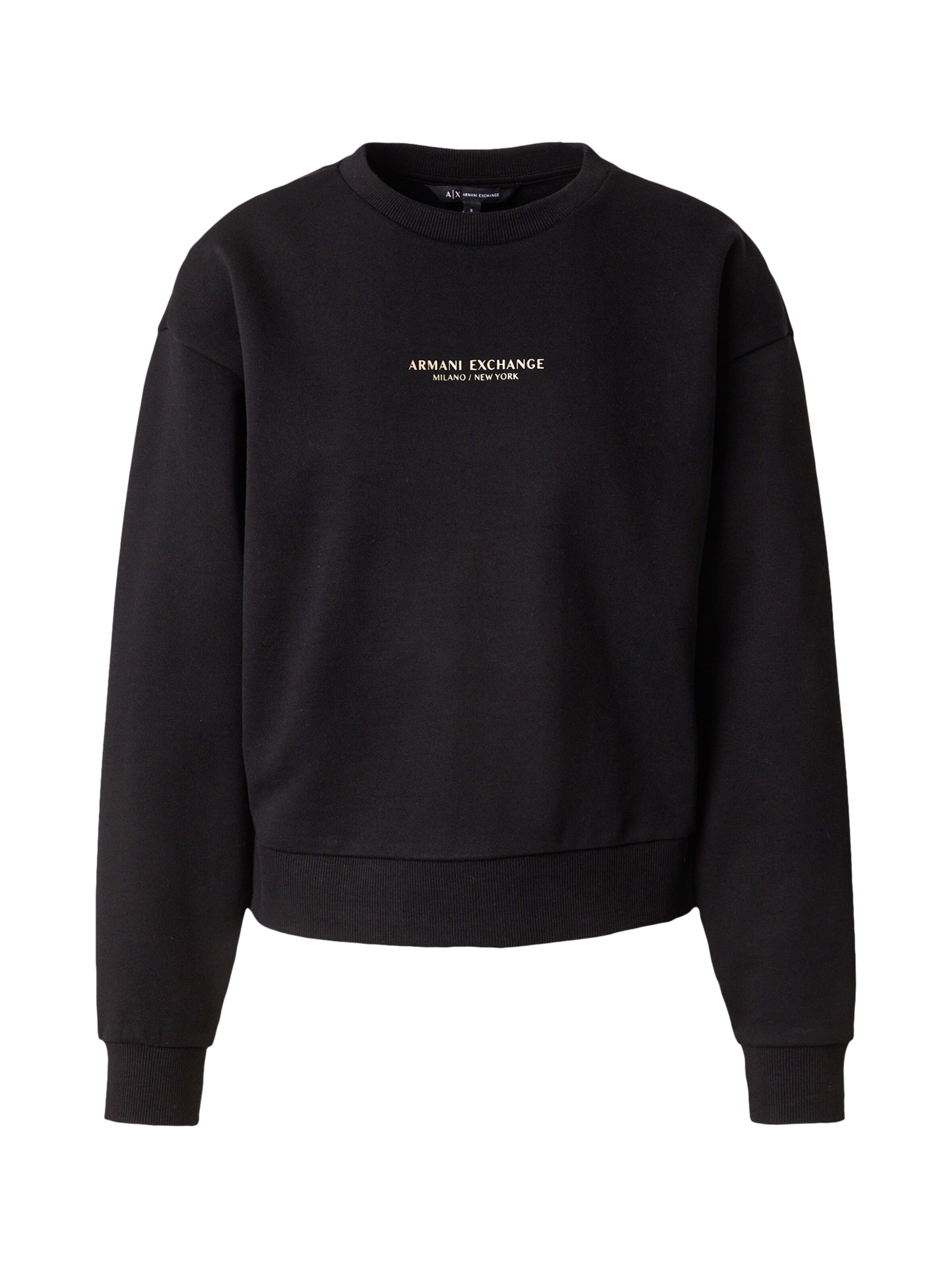 ARMANI EXCHANGE Μπλούζα φούτερ σε μαύρο: μπροστά