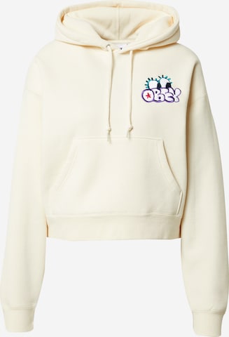 Obey Sweatshirt 'BIG EYES' in Wit: voorkant