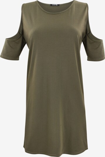 trueprodigy Robe 'Aspen' en olive, Vue avec produit