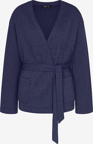 Peignoir court ' Cozy Comfort Robe Top Quilted ' TRIUMPH en bleu : devant