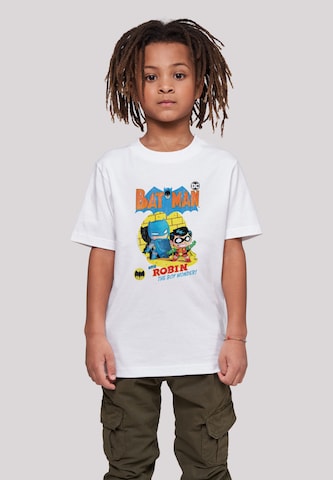 F4NT4STIC Shirt 'Super Friends Batman The Boy Wonder and Batman' in Wit: voorkant